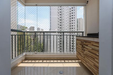 Varanda da Sala de apartamento à venda com 2 quartos, 51m² em Vila Andrade, São Paulo