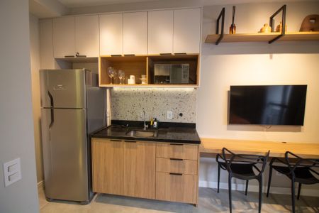 Studio para alugar com 25m², 1 quarto e sem vaga Studio para alugar com 25m², 1 quarto e sem vagaCozinha