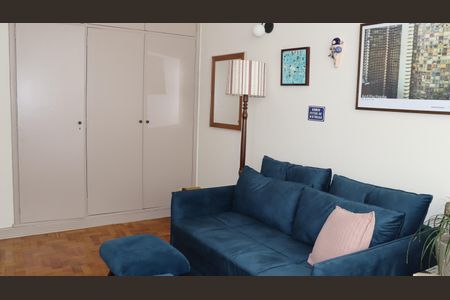 Sala - Dormitório de kitnet/studio para alugar com 1 quarto, 30m² em Centro Histórico de São Paulo, São Paulo