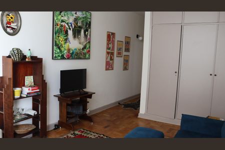 Sala - Dormitório de kitnet/studio para alugar com 1 quarto, 30m² em Centro Histórico de São Paulo, São Paulo