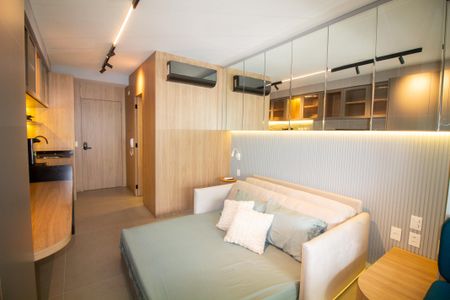 Studio à venda com 31m², 1 quarto e sem vagaSala / Quarto - Studio