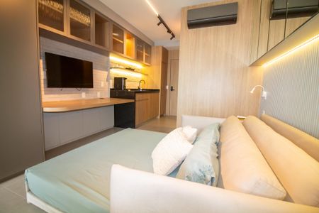 Studio à venda com 31m², 1 quarto e sem vagaSala / Quarto - Studio