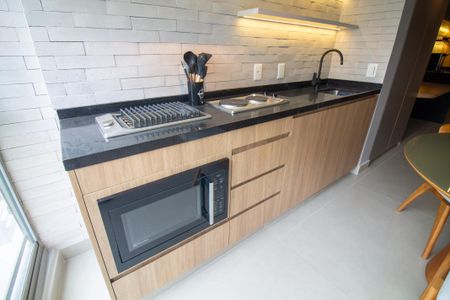 Studio à venda com 31m², 1 quarto e sem vagaVaranda Gourmet