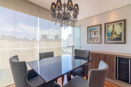 Sala de Jantar - Varanda de kitnet/studio para alugar com 1 quarto, 42m² em Indianópolis, São Paulo