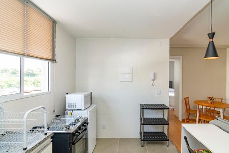 Cozinha de apartamento para alugar com 1 quarto, 35m² em Barro Preto, Belo Horizonte