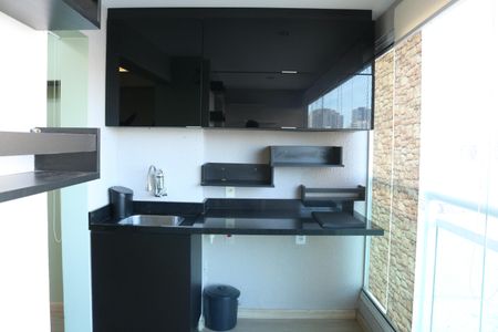 Cozinha de kitnet/studio para alugar com 1 quarto, 33m² em Barra Funda, São Paulo