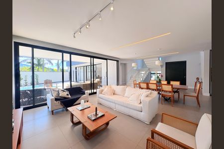 Sala de casa de condomínio para alugar com 4 quartos, 500m² em Jardim Samambaia, Jundiaí