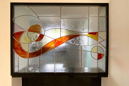 Detalhe da Sala - Vitral de apartamento para alugar com 3 quartos, 110m² em Funcionários, Belo Horizonte