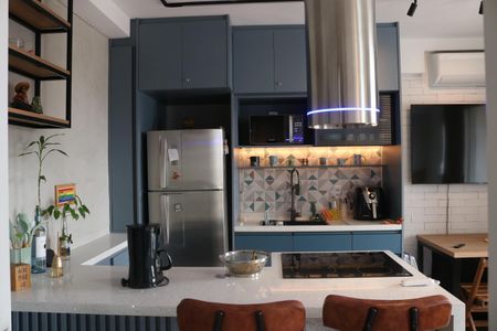 Sala e Cozinha Integrada de apartamento à venda com 1 quarto, 29m² em Água Branca, São Paulo