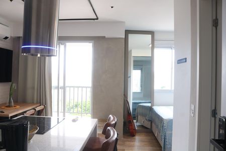 Sala e Cozinha Integrada de apartamento à venda com 1 quarto, 29m² em Água Branca, São Paulo