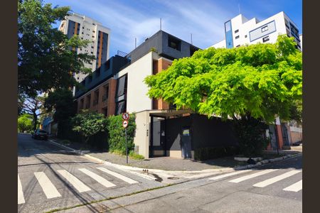 Studio para alugar com 20m², 1 quarto e sem vaga Studio para alugar com 20m², 1 quarto e sem vagaFachada + Plaquinha