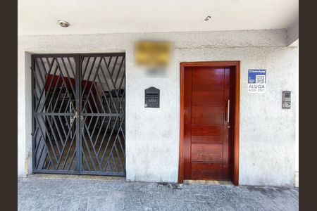 Studio para alugar com 28m², 1 quarto e sem vagaFachada + PLaquinha