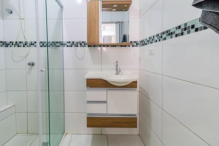 Banheiro de kitnet/studio para alugar com 1 quarto, 30m² em Vila Sao Luis, São Paulo