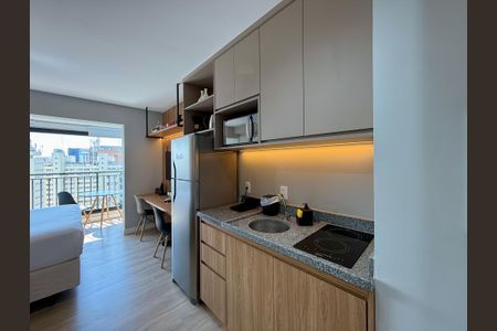 Studio para alugar com 24m², 0 quarto e sem vagaCozinha 
