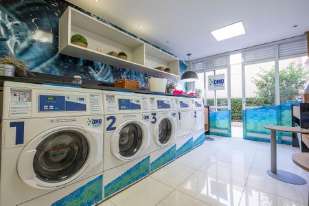 Studio para alugar com 44m², 1 quarto e 1 vagaLavanderia