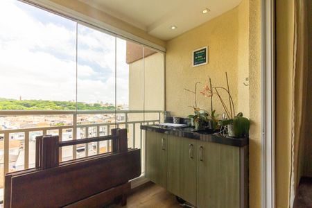 Varanda da Sala de apartamento à venda com 3 quartos, 76m² em Vila Carrão, São Paulo