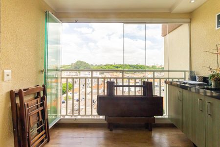 Varanda da Sala de apartamento à venda com 3 quartos, 76m² em Vila Carrão, São Paulo