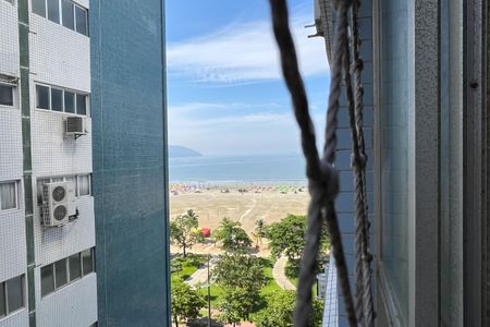 Vista da Sala de apartamento para alugar com 1 quarto, 65m² em Gonzaga, Santos