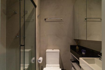 Banheiro de kitnet/studio à venda com 1 quarto, 18m² em Perdizes, São Paulo