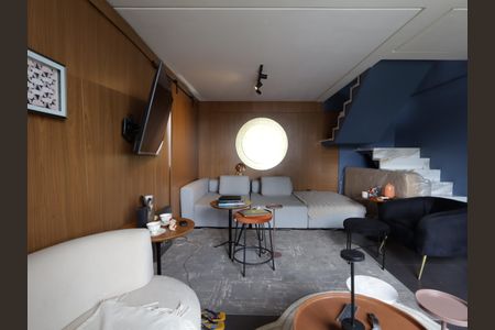 Sala de apartamento para alugar com 1 quarto, 89m² em Morumbi, São Paulo