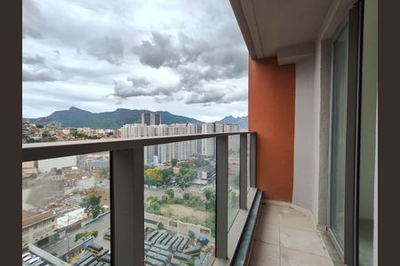 Varanda da Sala de apartamento à venda com 2 quartos, 42m² em Santo Cristo, Rio de Janeiro