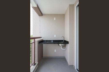 Varanda da Sala de apartamento para alugar com 2 quartos, 58m² em Vila Andrade, São Paulo