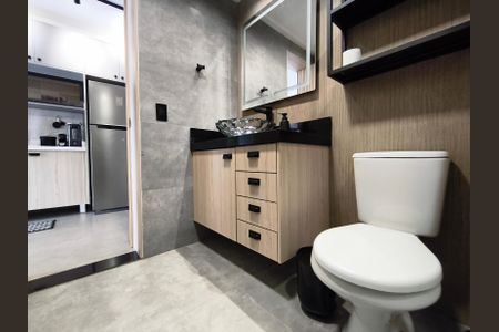 Studio para alugar com 39m², 1 quarto e sem vaga Studio para alugar com 39m², 1 quarto e sem vagaBanheiro