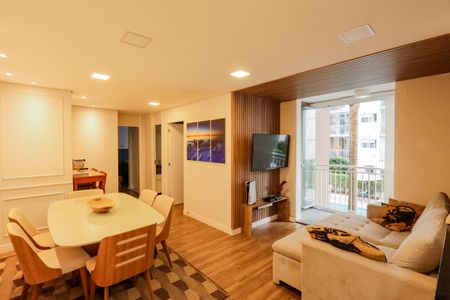 Sala de estar - Sala de jantar  de apartamento para alugar com 2 quartos, 64m² em Jardim Prudência, São Paulo