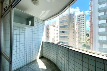 Varanda da Sala de apartamento para alugar com 3 quartos, 105m² em Santo Antônio, Belo Horizonte