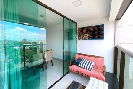 Varanda da Sala de apartamento para alugar com 2 quartos, 67m² em Santo Agostinho, Belo Horizonte