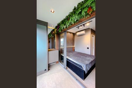 Varanda de kitnet/studio para alugar com 1 quarto, 22m² em Paraíso, São Paulo