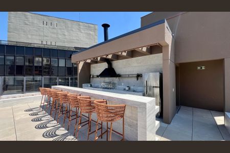 Studio para alugar com 35m², 1 quarto e sem vaga Studio para alugar com 35m², 1 quarto e sem vagaChurrasqueira