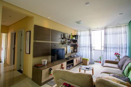 Sala de apartamento para alugar com 3 quartos, 125m² em Vila Scarpelli, Santo André