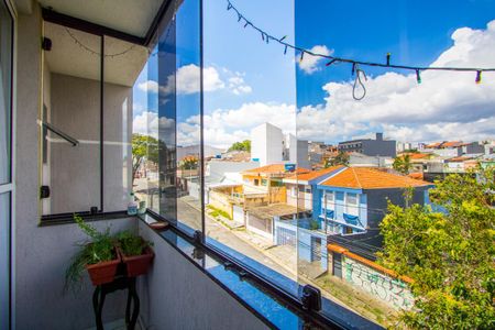 Varanda da sala de apartamento para alugar com 3 quartos, 125m² em Vila Scarpelli, Santo André