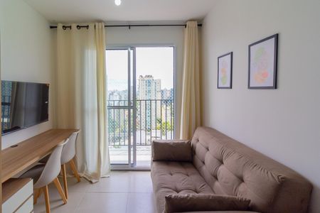 Sala de apartamento para alugar com 1 quarto, 27m² em Campo Belo, São Paulo
