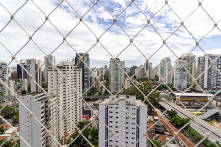 Vista Varanda de apartamento para alugar com 1 quarto, 27m² em Campo Belo, São Paulo