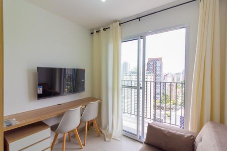 Sala de apartamento para alugar com 1 quarto, 27m² em Campo Belo, São Paulo