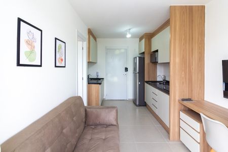 Sala de apartamento para alugar com 1 quarto, 27m² em Campo Belo, São Paulo