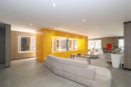 Studio para alugar com 30m², 1 quarto e 1 vaga Studio para alugar com 30m², 1 quarto e 1 vagaHall social