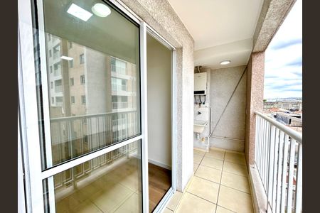 Varanda da Sala de apartamento para alugar com 2 quartos, 43m² em Vila Sao Joao, Guarulhos