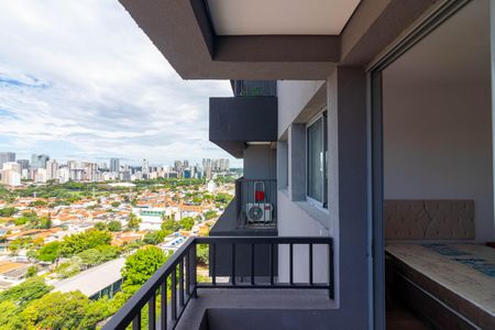 Varanda de kitnet/studio para alugar com 1 quarto, 25m² em Vila Olímpia, São Paulo