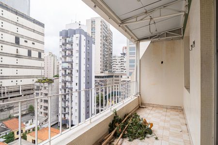 Varanda da Sala de apartamento à venda com 1 quarto, 75m² em Bela Vista, São Paulo