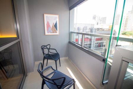 Studio para alugar com 29m², 1 quarto e sem vagaVaranda