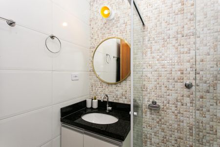 Casa de condomínio para alugar com 73m², 3 quartos e 2 vagasBanheiro da Suíte