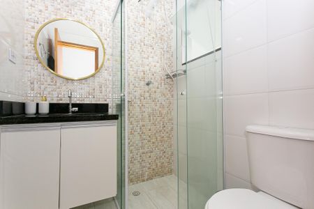 Casa de condomínio para alugar com 73m², 3 quartos e 2 vagasBanheiro da Suíte