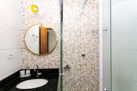 Casa de condomínio para alugar com 73m², 3 quartos e 2 vagasBanheiro Social