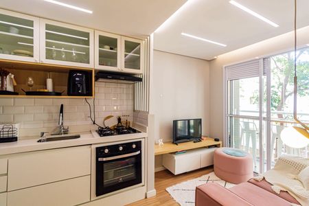 Sala de apartamento para alugar com 1 quarto, 28m² em Ferreira, São Paulo