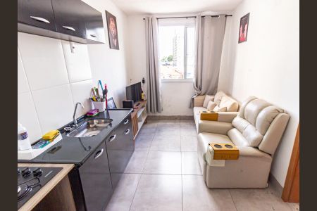 Sala/Cozinha de apartamento para alugar com 1 quarto, 24m² em Belenzinho, São Paulo