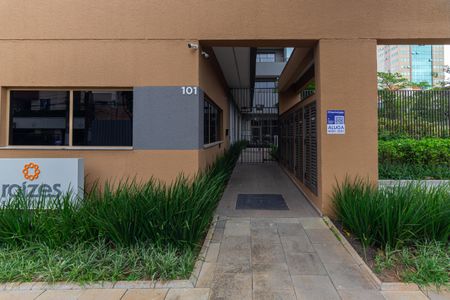 Studio para alugar com 23m², 1 quarto e sem vagaFachada + Plaquinha 