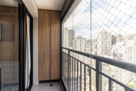 Varanda do Studio de kitnet/studio para alugar com 1 quarto, 27m² em Vila Buarque, São Paulo